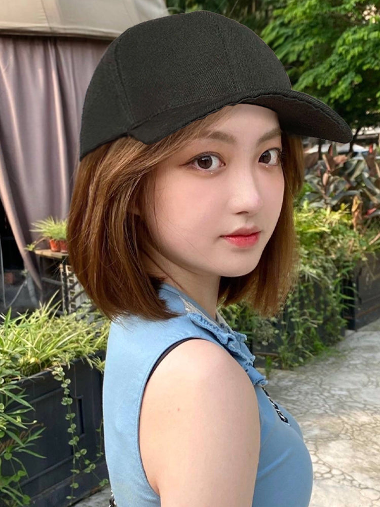 Hat Wig All-In-One Female Fashion Cap