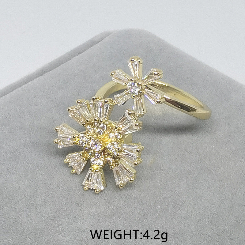 Swivel Crystal Snowflake Rings Are Versatile