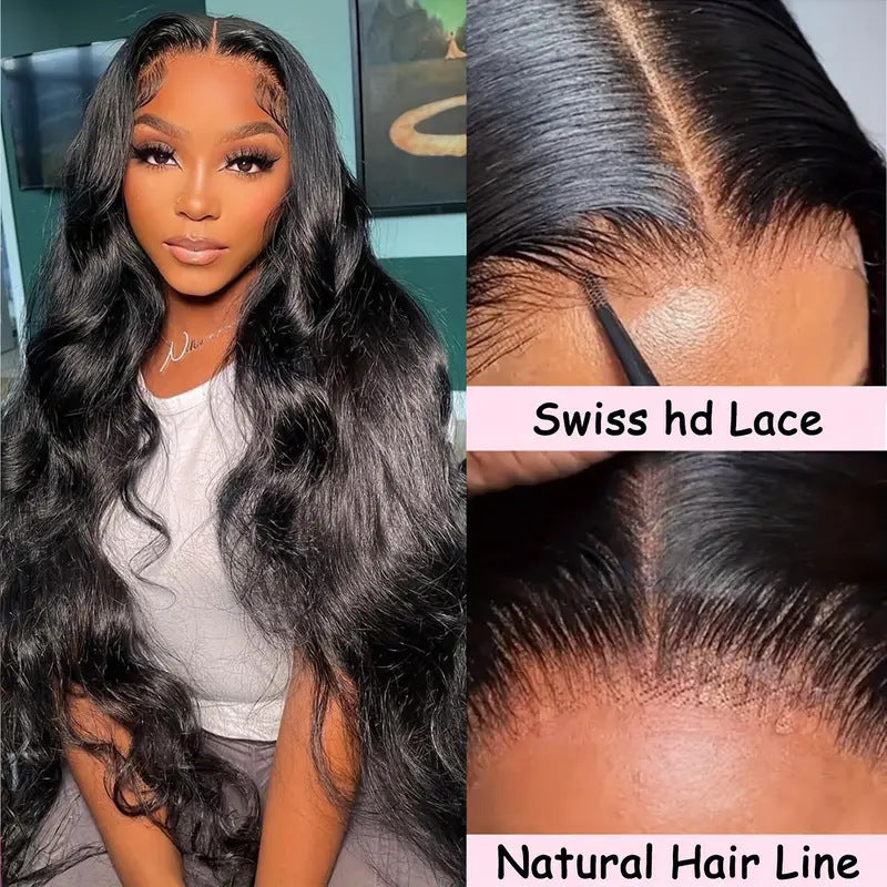 Front Lace Wig Medium Big Wave Female