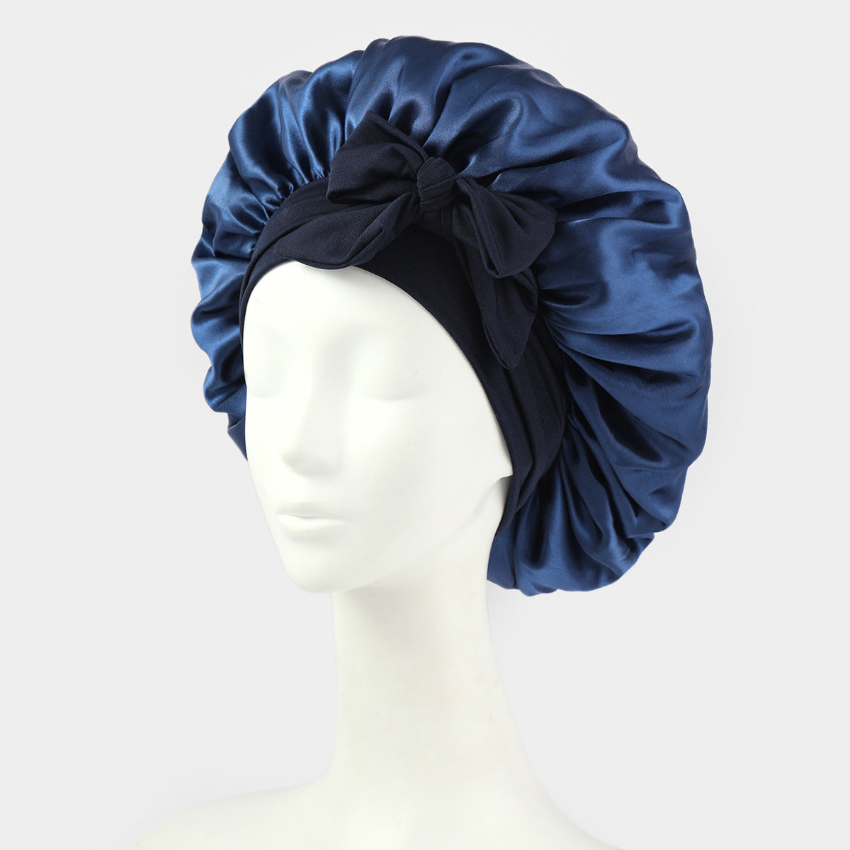 Silk Bonnet For Sleeping Women Satin Bonnet Double Layer Satin Lined Hair Bonnet With Tie Band Curly Hair