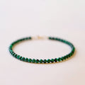 3mm Malachite Green  Bracelets Mall Crystal