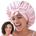 Silk Bonnet For Sleeping Women, Satin Hair Bonnet For Sleeping For Wavy Curly Natural Hair Women Men