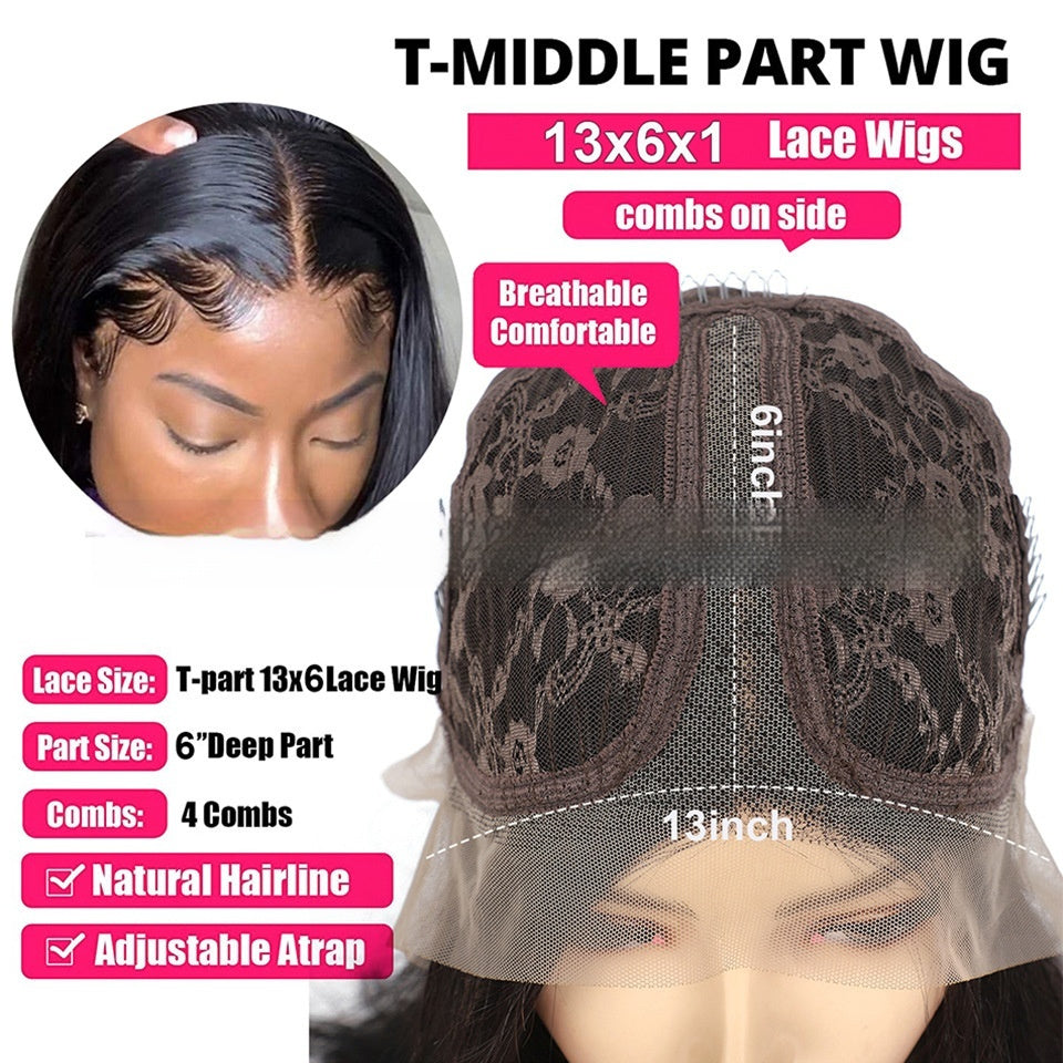 Real Human Hair Former Lace Head Cap Gradient Wig