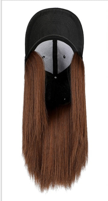 One Piece Wig Cap Short Straight Hair Female With Hat Wig Clavicle Hair Bobo